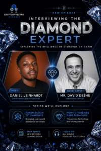 Diamonds Expert David Deshe, On Hong Kong diamonds available for Tokenization 